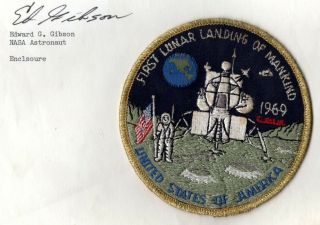 Eugene A.  Cernan Signed Apollo 17 & 10 Gemini 9A Letter W/Crest & Bonus Letter 4