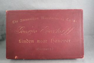 Rare 1800 ' s George Egestorff,  Germany Cartridge Display Box,  Ammo Salesman Sample 2