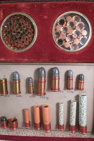 Rare 1800 ' s George Egestorff,  Germany Cartridge Display Box,  Ammo Salesman Sample 6