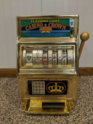 Rare Vintage Waco Casino Crown Toy Slot Machine 25 Cent Coin Operated Japan