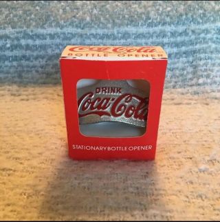 Vintage Coca Cola Bottle Opener 1991 Wall Hanging Box
