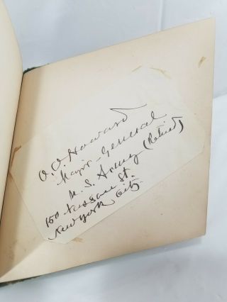 Antique Late 19th/Early 20th Century Autograph Book With Civil War General. 2