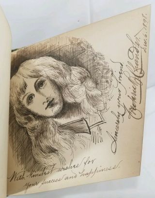 Antique Late 19th/Early 20th Century Autograph Book With Civil War General. 3