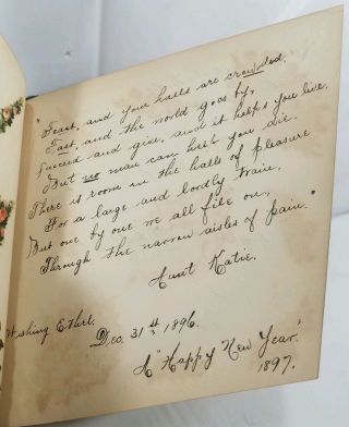 Antique Late 19th/Early 20th Century Autograph Book With Civil War General. 5