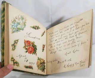 Antique Late 19th/Early 20th Century Autograph Book With Civil War General. 6