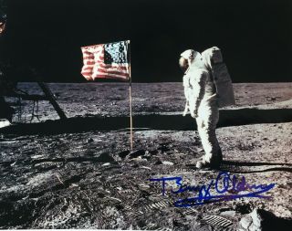 Buzz Aldrin Signed Photo - Apollo 11 Lunar Surface With American Flag