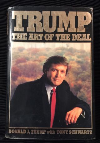 DONALD TRUMP SIGNED Hardcover Book The Art Of Deal RARE BECKETT Authentication 2