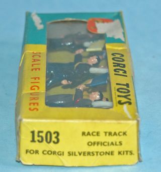 Vintage 1963 Playcraft Corgi Toys Great Britain 1503 Race Track Officials Set
