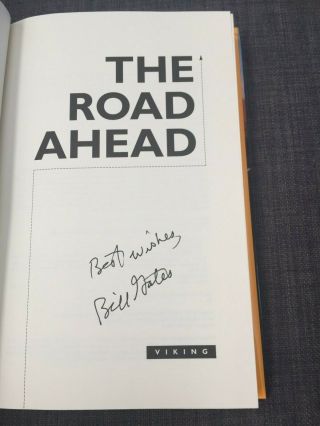 Bill Gates - The Road Ahead Signed Autographed 1st First Edition - Jsa Certified