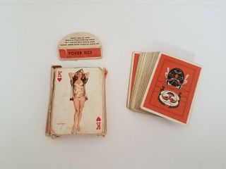 Vintage Poker Playing Cards Vargas Girls Pin - Up Vanities Deck 8