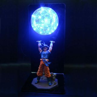 Dragon Ball Z Son Goku Genki Dama Spirit Led Lamp Figure Bomb Cloud Action
