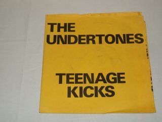 The Undertones - Teenage Kicks - Hand Folded Yellow Sleeve - 7 " - Got4 G/v 197