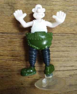 Wallace & Gromit Wrong Trousers Action Figure Suction Cup W&g Applause Dashboard