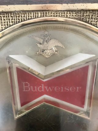 Vintage Budweiser Clydesdale Horse Bar Light Sign King Of Beer 3D Bubble 4