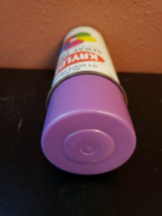 Vintage spray paint can krylon icy grape 6