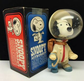Snoopy Astronaut W Box 1969 Dog In Space Suit Flying Ace Hood & Scarf Too Cute