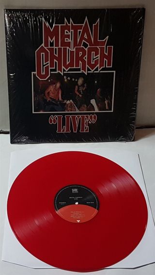 Metal Church Live 1986 Red Vinyl Lp Record