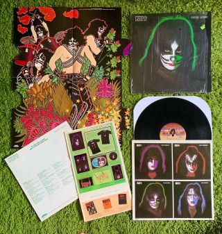 Kiss Peter Criss 1978 •true 1st Press• Shrink,  Poster 3 Inner Sleeve & Inserts