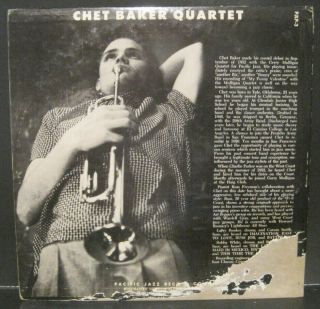 CHET BAKER Quartet Pacific Jazz Records 10 