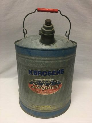 Delphos 5 Gallon Galvanized Kerosene Can With Handle