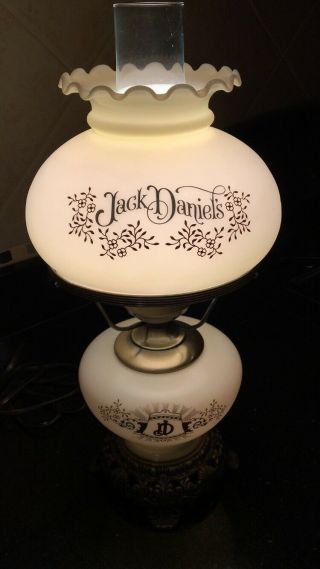 Vintage Jack Daniels Hurricane Lamp Set 8