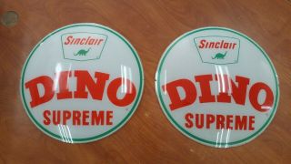 Sinclair Dino Supreme Gas Pump Globes