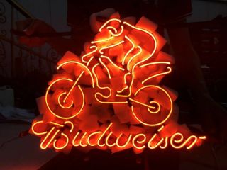Bud Motocross Ktm Bike Store Beer Bar Decoration Sign Neon Light Budweiser