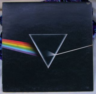 Pink Floyd Dark Side of the moon Solid Blue Triangle A - 2/B - 2 Uk First press 2