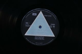Pink Floyd Dark Side of the moon Solid Blue Triangle A - 2/B - 2 Uk First press 3