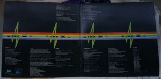 Pink Floyd Dark Side of the moon Solid Blue Triangle A - 2/B - 2 Uk First press 5