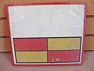 Vintage Punch Board No Advertising Illegal Gambling Device Box Pb - 19 Kh