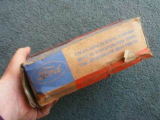Rare Box Vintage 1930s Henry Ford Charcoal Briquets Model A T Wood Parts Scraps 2