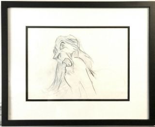 Walt Disney Animation Art Production Drawing from The Lion King of Scar 3