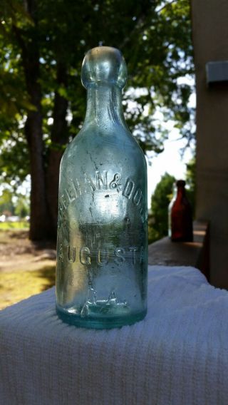 Augusta,  Ga " Rare " 1887 - 1889.  Sheehan & Doyle - Soda Bottle