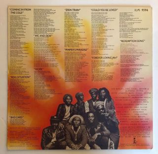 Bob Marley & The Wailers - Uprising - 1980 US 1st Press (VG, ) Ultrasonic 3
