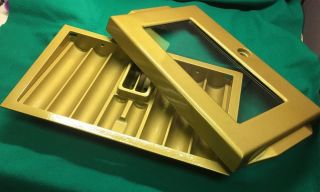 Brass Poker Chip Tray With Cover