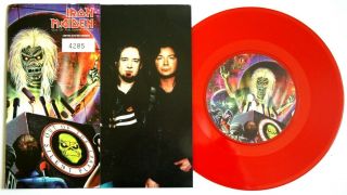 Ex/ex Iron Maiden Out Of The Silent Planet 7 " Red Vinyl 45 Numbered Ltd Edition