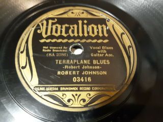 ROBERT JOHNSON Vocalion 3416 Kind Hearted Woman Blues Take 2 Terraplane Blues 78 3