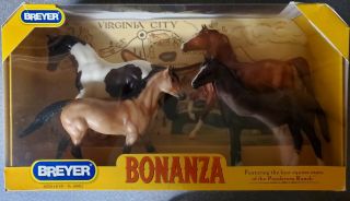 Nib Breyer Bonanza Ponderosa 4 Horse Classic Set 300311 Chub Buck Cochise Sport