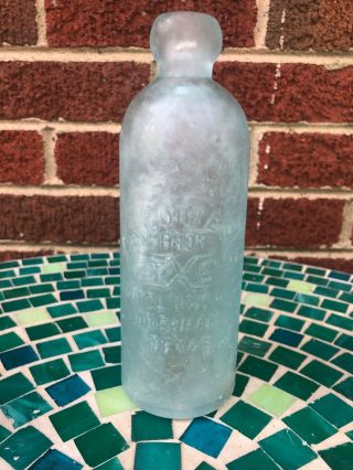 Antique Brenham Texas Blob Top Soda Bottle Txs Wf Cortes