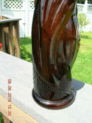 1868 Brown’s Celebrated Indian Herb Bitters Bottle Indian Queen Bold Detail 12