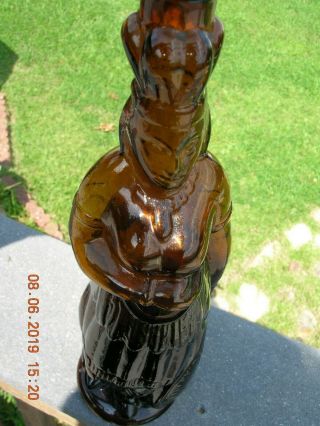 1868 Brown’s Celebrated Indian Herb Bitters Bottle Indian Queen Bold Detail 9