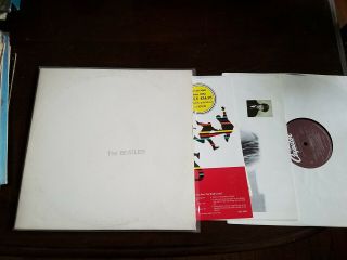 The Beatles White Album,  Poster,  Photos Vinyl Lp: Vg,  Jacket: Vg,