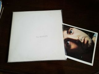 The Beatles White Album,  poster,  photos vinyl LP: VG,  jacket: VG, 2