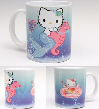 Hello Kitty Mermaid Sea Design 11 Oz Cup Coffee Mug Cute