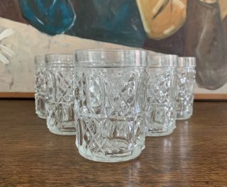Clear Juice Glasses - Set Of 6 - Vintage - Heavy - Cocktail - Replacement Glass