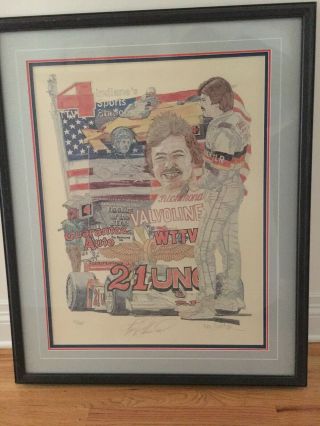 Ron Burton Limited Edition Signed By Rookie Of The Year - Tim Richmond 47/300