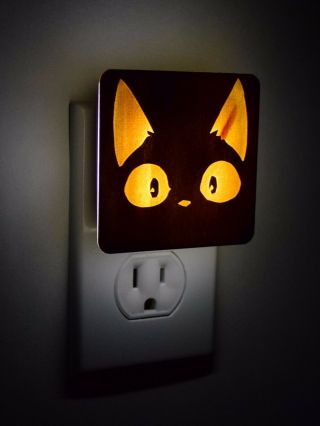 kiki ' s delivery service - Night Light Small - Made of Wood 3