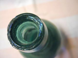 Jumbo Quart Green Iron Pontil Squat Soda Ale Porter Bottle Double Collar Top 6