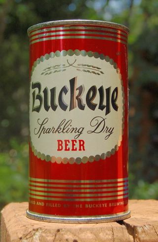 Stunning Unlisted Buckeye Flat Top Beer Can Not In The Book B/o 